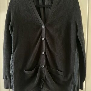 Black Button-Up Cardigan
